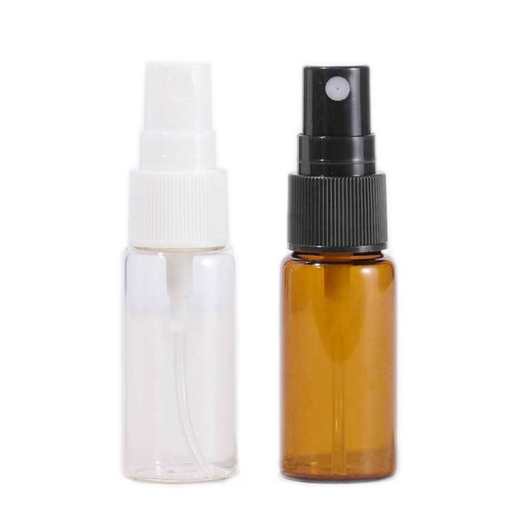 10 Sample flesjes helder met verstuiver 5ml